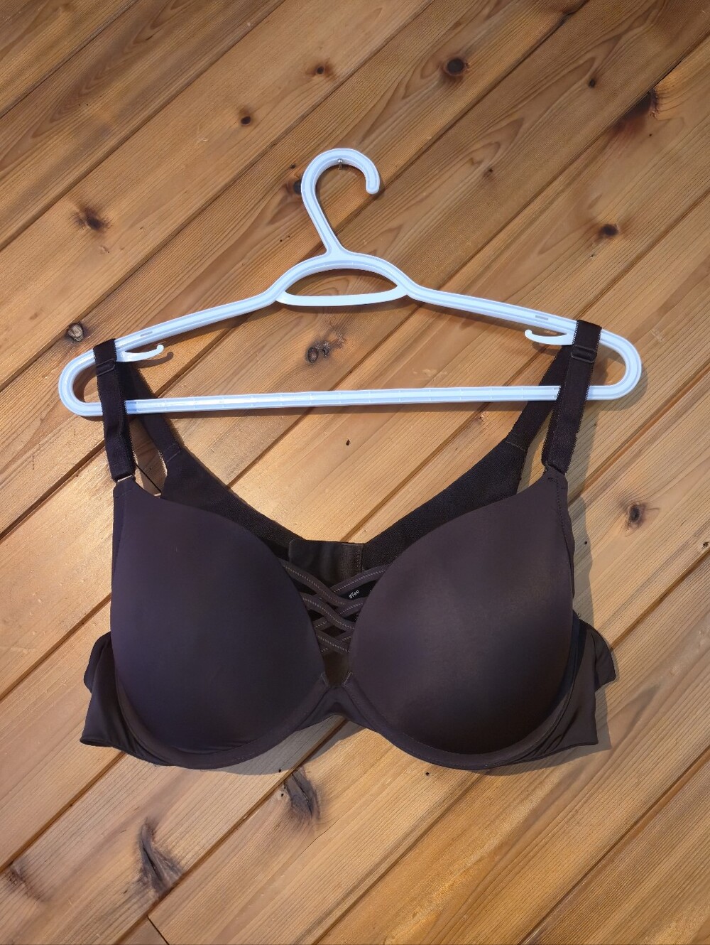 Torrid 40B XO Plunge Push-up Bra Plus Size Brown